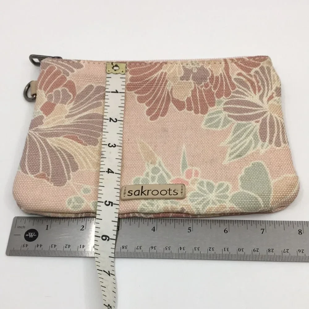Sakroots Zipper Canvas Floral Pouch